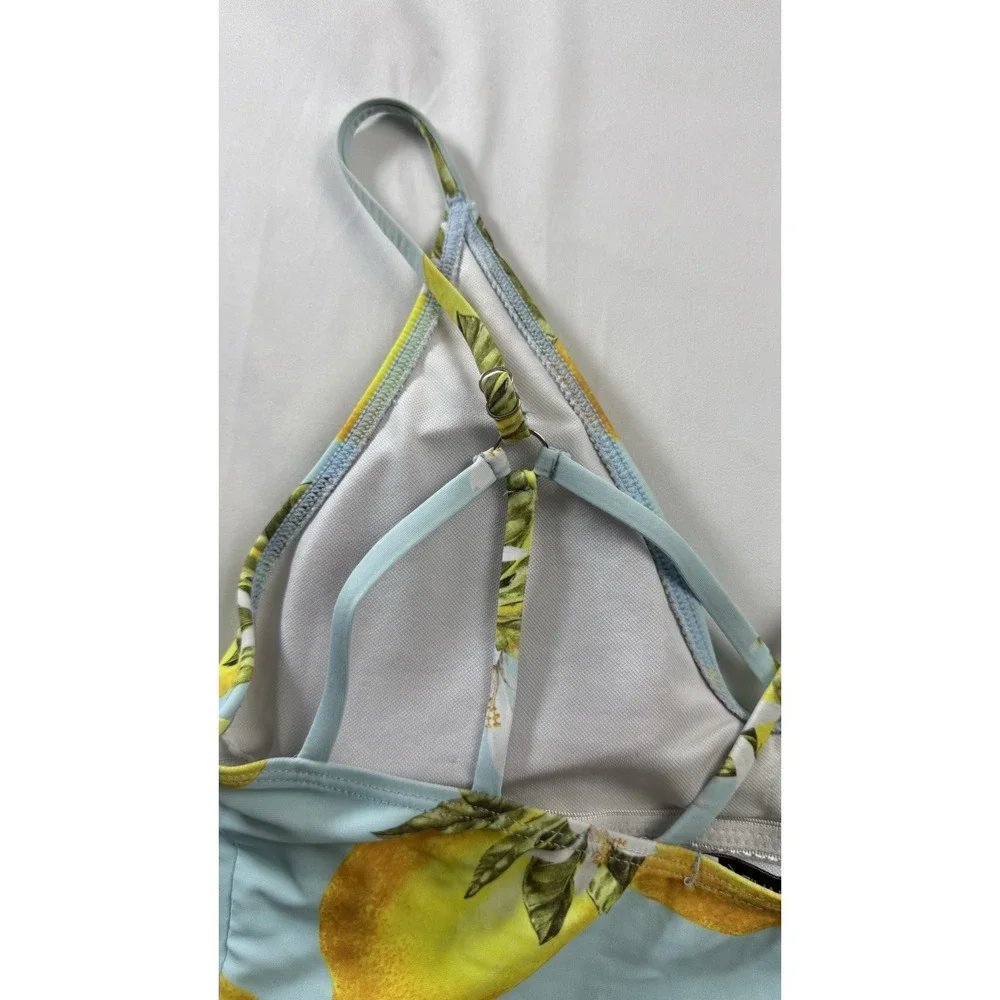 Marinavida Lemon Women' M One Piece Swimsuit‎ Crisscross Strap